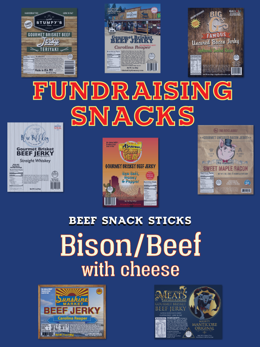 Bison Beef Snack Stick w/Cheese - 3oz