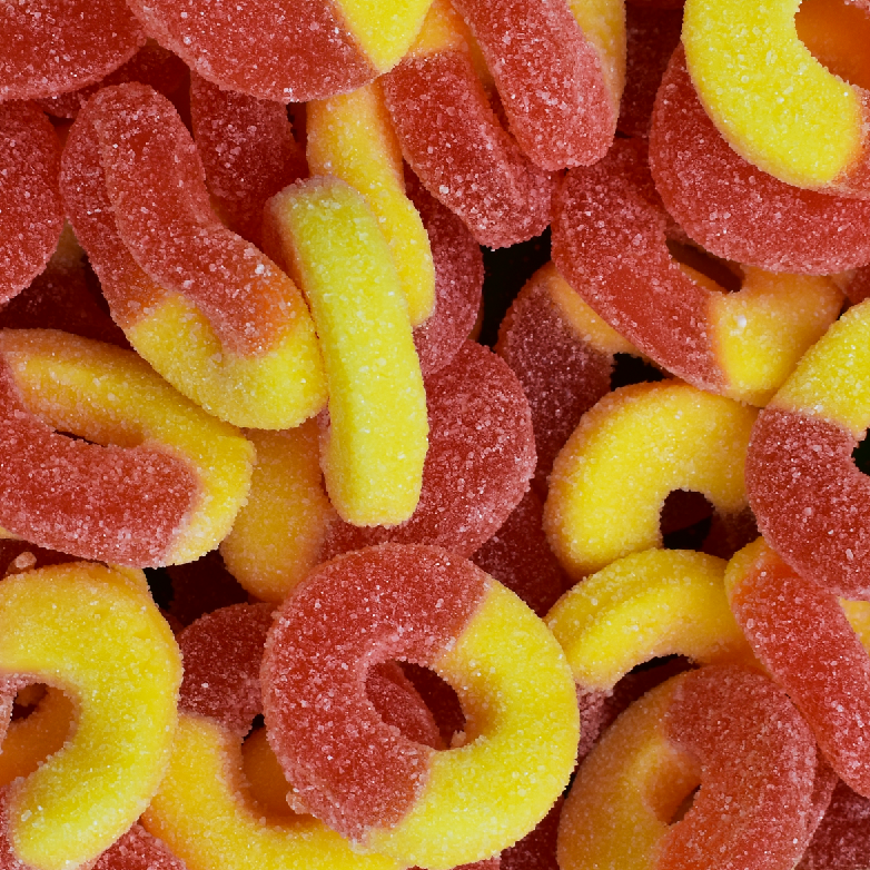 Gummy Sour Peach Rings - 10oz - Fundraising Snacks