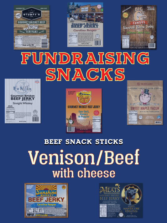 Venison Beef Snack Stick W/Cheese 3oz